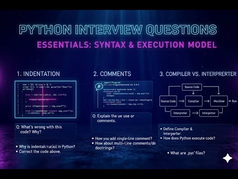 Master Python Basics for Interviews: Deep Dive into Syntax and Execution