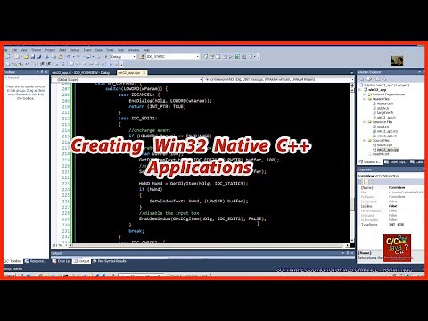 Creating Win32 Native C++ Applications (non-MFC) using Visual Studio 2010 in 2021.