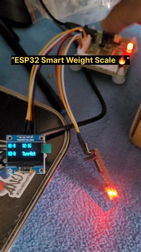 Smart Weight Scale Using ESP32 and OLED #electronics #diy #gadgets #arduinotutorial #esp32tutorial