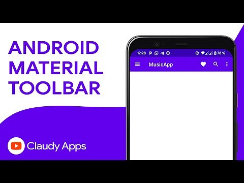 Tutoriel Android Studio | Création d'une barre de menu avec des icones (Material Toolbar)