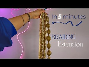Easy & Fast Braided Extensions Tutorial | Step-by-Step Guide for Beginners