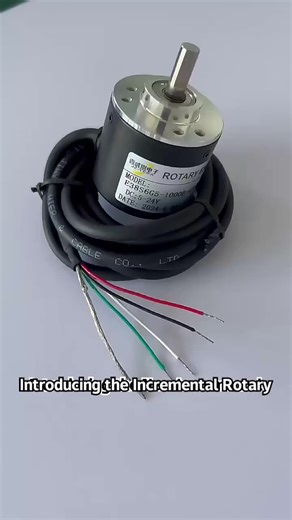 AB 2-Phase 720ppr 38mm Shaft 6mm Voltage 24V Rotary Encoder 3806-100BM-G5-24C Incremental 38mm Diameter for Encoders