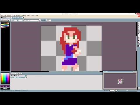 001 Aseprite pixelart character creation and basic animation walkthrough