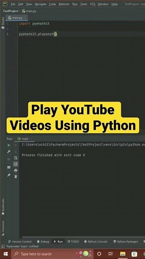 Play YouTube Videos Using Python