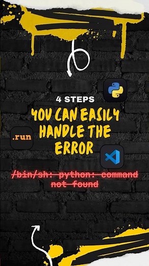 Run a Python File in VS Code Without Encountering Error| Python: Command Not Found #vscode #python