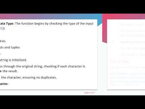 How to Effectively Remove Duplicates from Various Python Data Types