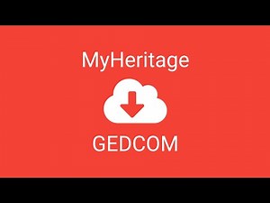 Export a GEDCOM file from MyHeritage