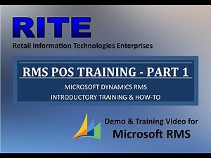 RITE's RMS POS Training - Part 1
