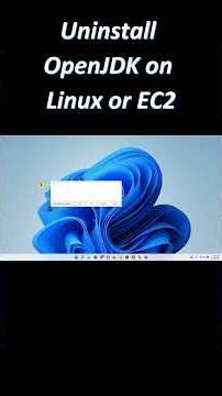 Uninstall OpenJDK on Linux or EC2