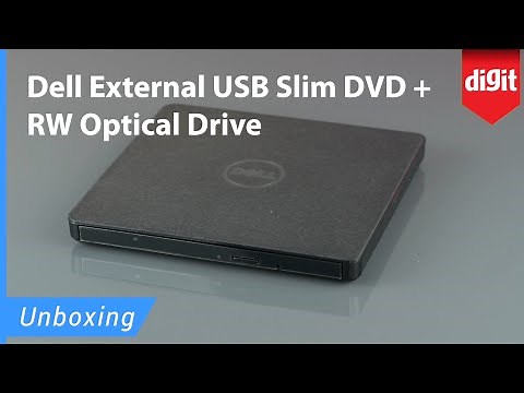 Dell External USB Slim DVD + RW Optical Drive Unboxing