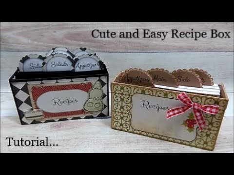 Tutorial for my Cute and Easy Recipe Card Box