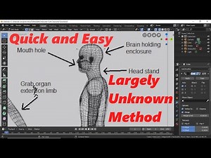 Quick and easy human character Blender tutorial