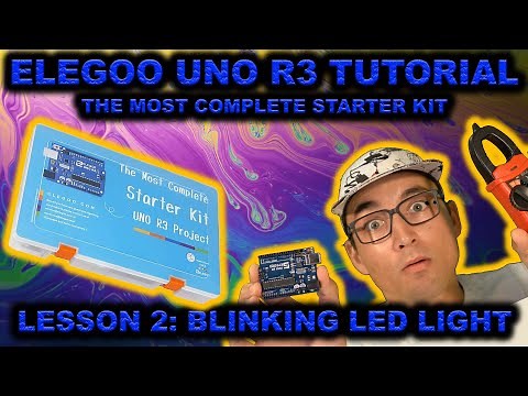 🔥 Elegoo R3 Uno Starter Kit Tutorial: Lesson 2 - BLINKING LED LIGHTS 🔥