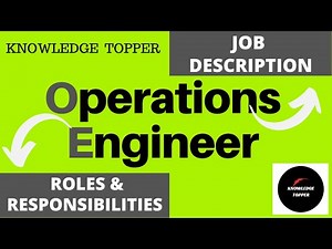 Operations Engineer Job Description | Operations Engineer Roles and Responsibilities