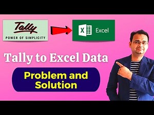Tally to Excel Data Export Problem and Solution (Data Not in Proper Format)