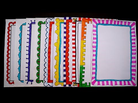 10 Border Designs/Border Designs for Project File/10 Quick and Easy Border Design ideas