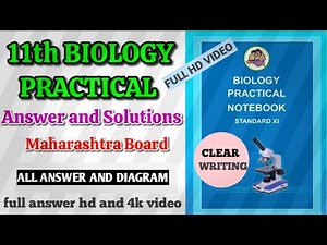 Class 11 Biology Practical Notebook Complete Solution #Class11Biology #BiologyPractical