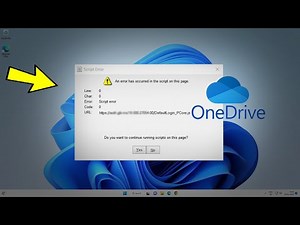 Fix Onedrive startup java script error in windows 11 / 10 | How To Solve onedrive SCRIPT ERROR ✔️