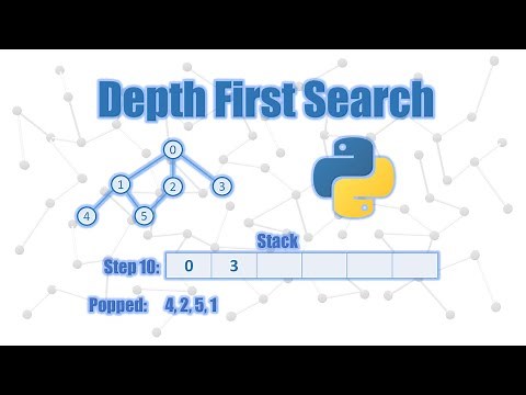 depth first search explained and python code line by line explanation