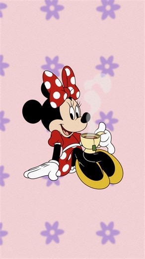 Break time! Whether it's a walk outside, pouring yourself a cup of tea, or journaling, just a few minutes can reset your day. 🌸 | Minnie Mouse