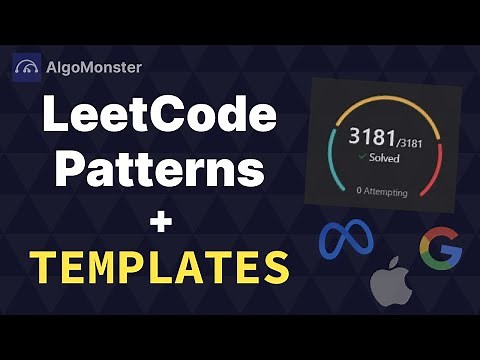 LeetCode Was Hard Until I Learned THESE 8 Patterns (With Templates!)