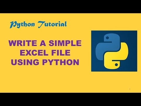 Write a Excel File Using Python