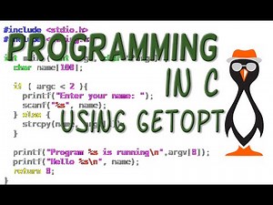 Using Options and getopt in C programming on the Raspberry Pi