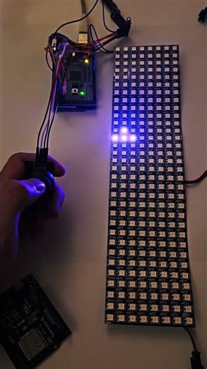 Arduino LED Tetris Game Development Joystick Integration #arduino #ledlights #mechatronics #tetris
