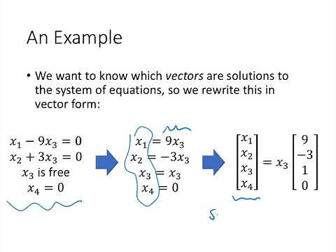 Linear Algebra - Lecture 10 - Homogeneous Linear Systems