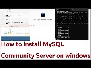 how to install mysql community server on windows 10,11