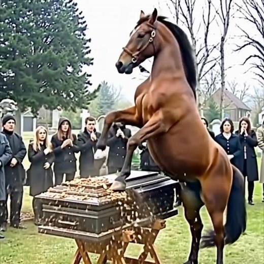 On the day of my husband’s funeral, his horse broke the lid of the...