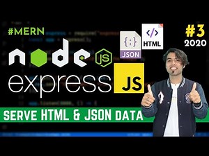 🔴 #3: How To Send HTML & JSON Data as a Response using Express JS in Hindi