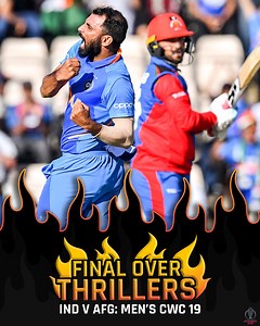 20M views · 622K reactions | Mohammed Shami cool under pressure  India and Afghanistan play out a thriller at ICC Cricket World Cup 2019  | ICC - International Cricket Council | Facebook