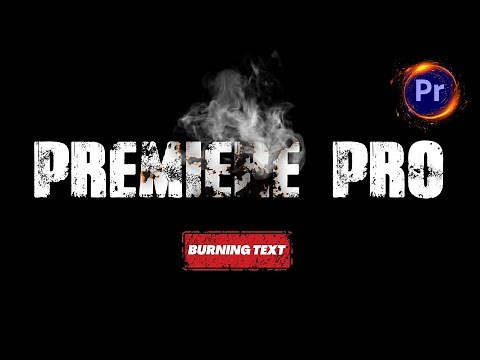 Burning Text Animation Effect in Premiere Pro 2023 | Quick Tutorial