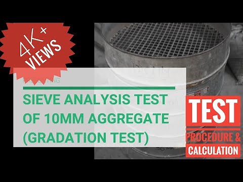 Sieve analysis test of 10mm Aggregate / Gradation of coarse aggregate