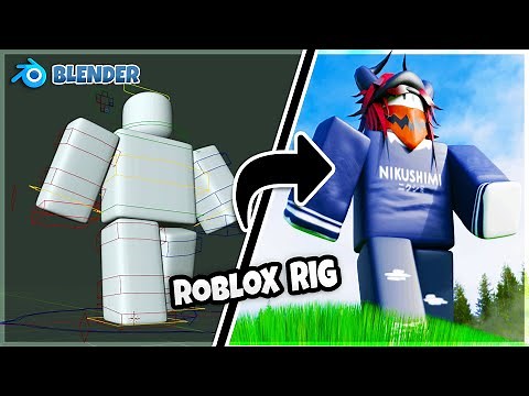 How to create Roblox Rig, Import Texture, Attach Accessories, and Pose (Blender 2.9) |\\| Roblox