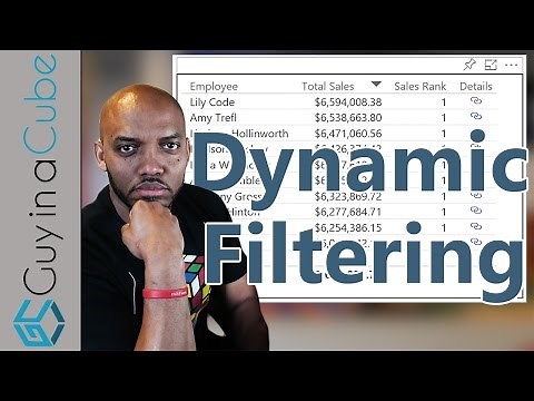 Dynamic filtering with Power BI