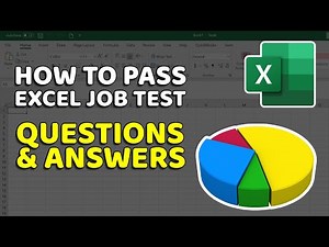 How to Pass EXCEL TEST FOR JOB INTERVIEW - Questions and Answers with Solutions