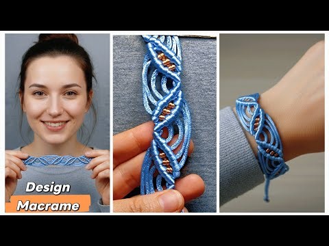 Design Macrame Para Pulseira - 🍃Folhas Macrame 🍃 - Tutorial Passo a Passo