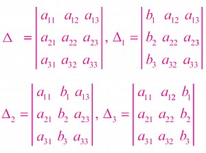 Cramers Rule of Solving Simultaneous Equations