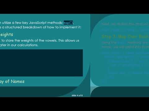 How to Loop Through an Array and Sum Vowel Values in JavaScript