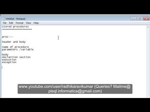 PL/SQL: Stored Procedures Part-1