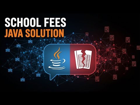 Java Program for School Fee Management