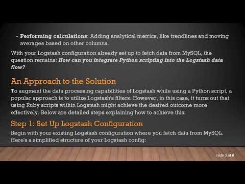 How to Use a Python Script with Logstash: Editing Data Before Sending to Elasticsearch