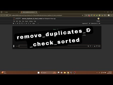 Master Arrays: Verify Sorted & Remove Duplicates | Coding Explained