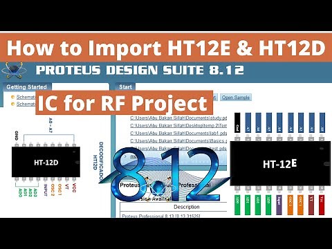 How to Import HT12E and HT12D IC into Proteus 8