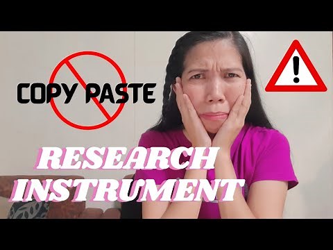 RESEARCH INSTRUMENT | DATA COLLECTION TECHNIQUES