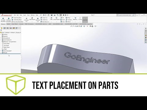 SOLIDWORKS Text Tutorial - Quick Tip