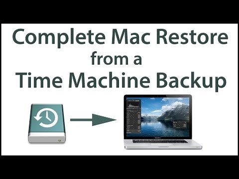 Restore a Mac Hard Drive from a Time Machine Backup