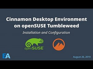 Cinnamon Desktop Environment on openSUSE Tumbleweed